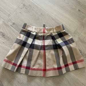 Burberry girls nova check skirt